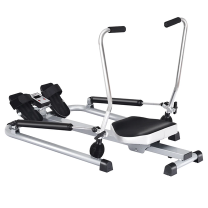 Exercise Rowing Machine Rower W/Adjustable Double Hydraulic Resistance Home Gym