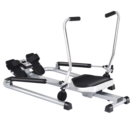 Exercise Rowing Machine Rower W/Adjustable Double Hydraulic Resistance Home Gym