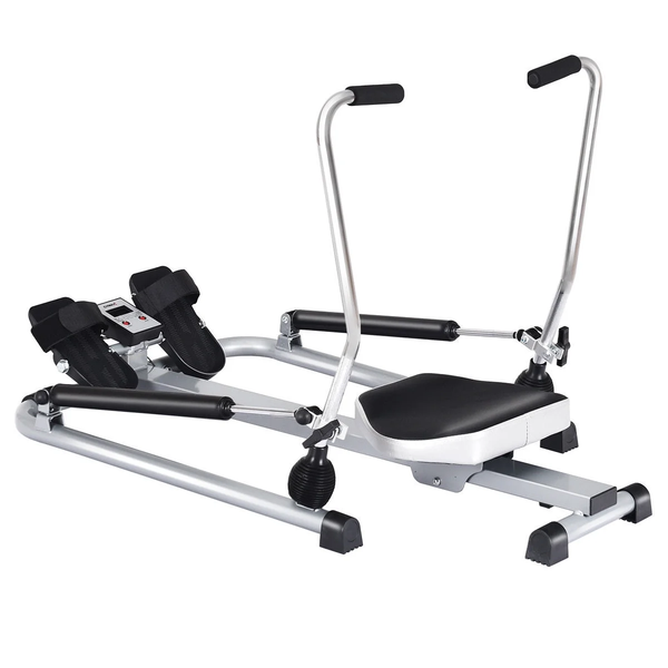 Exercise Rowing Machine Rower W/Adjustable Double Hydraulic Resistance Home Gym