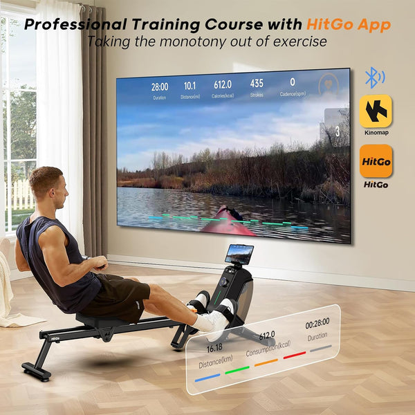 Magnetic Rowing Machines for Home - Foldable Rower Machine