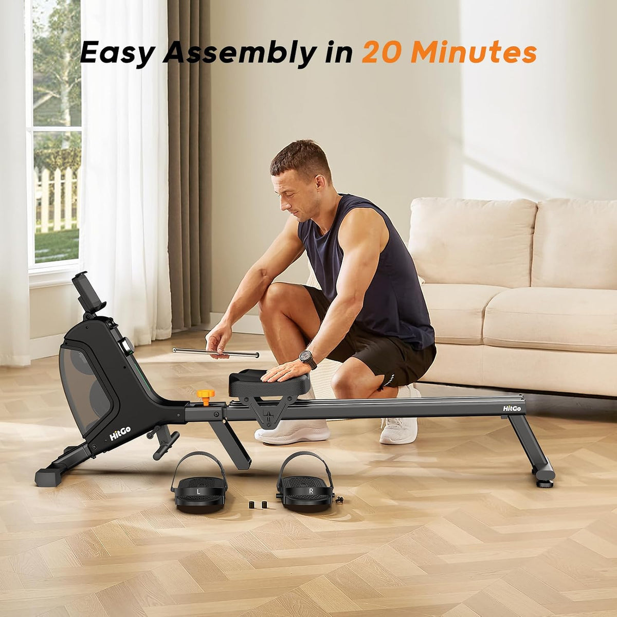 Magnetic Rowing Machines for Home - Foldable Rower Machine